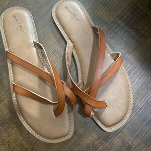 brown sandals